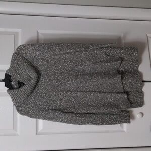Warm gray tunic length sweater